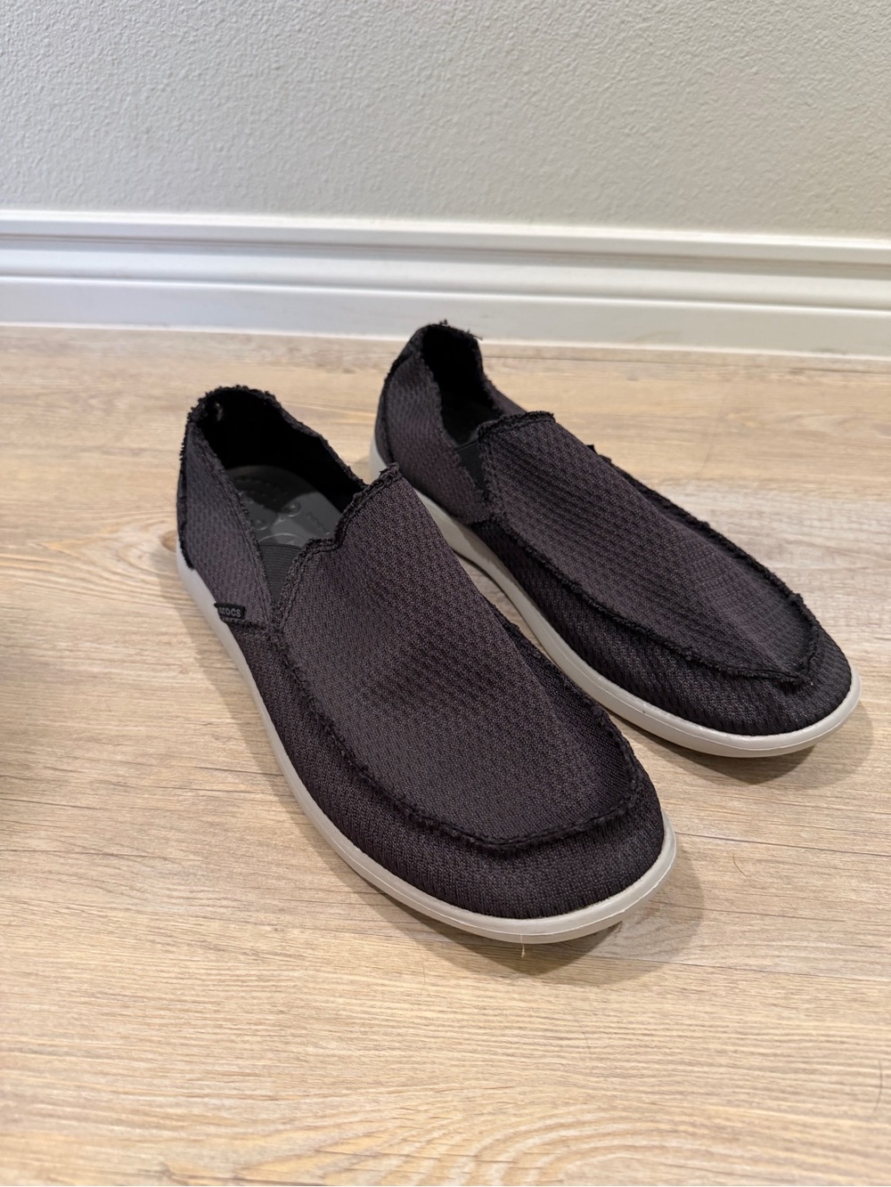 CROCS Men's Black Slip-On Loafers